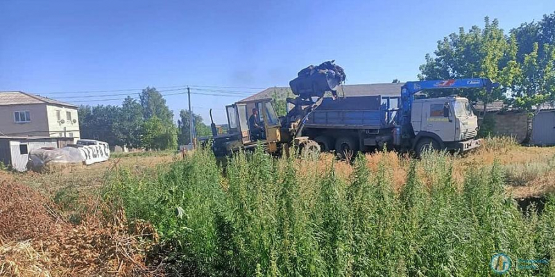 В Тургенево ликвидировали стихийную свалку 