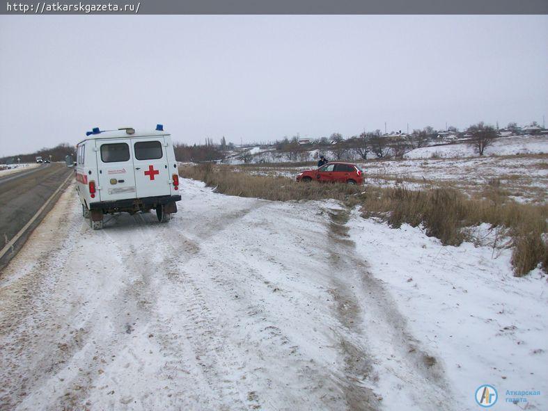 Вчера на трассе "Саратов-Тамбов" в аварию попала автоледи с годовалым ребенком
