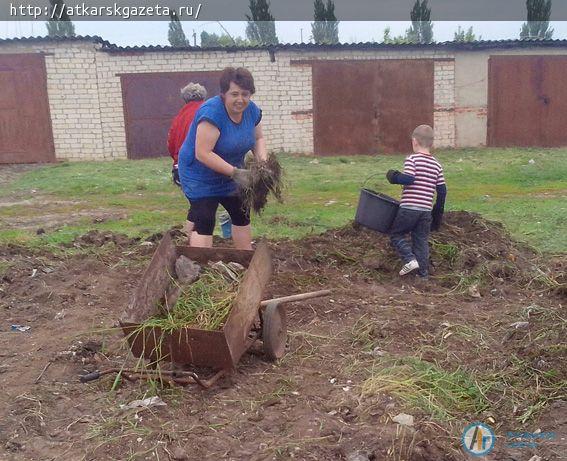 Вчера жители улицы Мира устроили субботник (ФОТО)