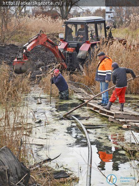 Водопровод на улицу Мельничную придет по старому руслу реки Аткары (ФОТО)