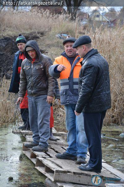 Водопровод на улицу Мельничную придет по старому руслу реки Аткары (ФОТО)