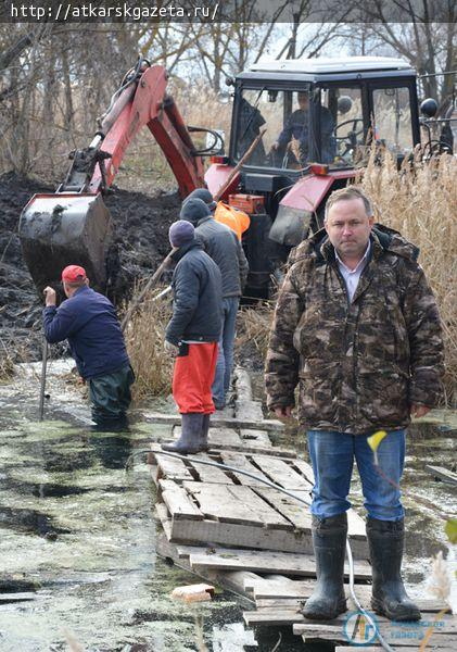 Водопровод на улицу Мельничную придет по старому руслу реки Аткары (ФОТО)