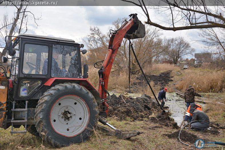 Водопровод на улицу Мельничную придет по старому руслу реки Аткары (ФОТО)