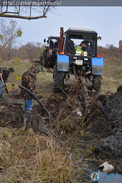 Водопровод на улицу Мельничную придет по старому руслу реки Аткары (ФОТО)