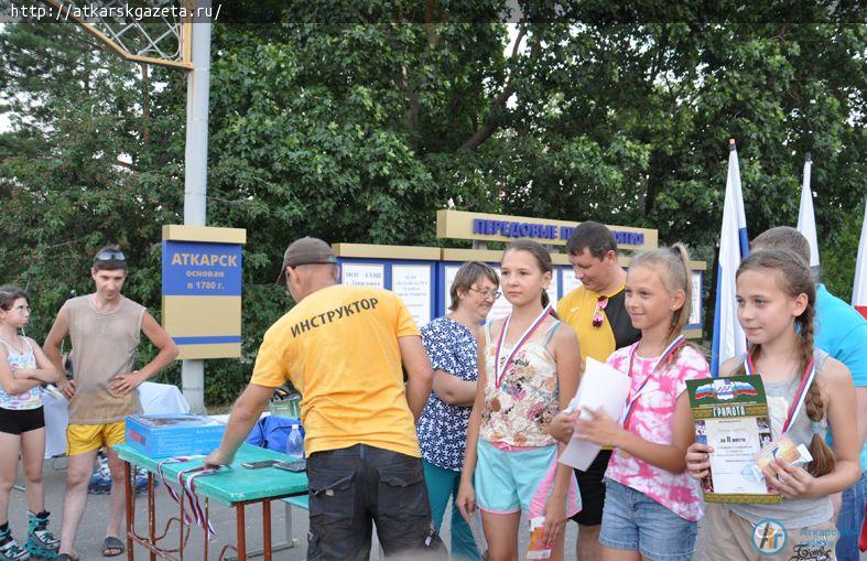 Впервые в Аткарске прошли соревнования по детскому роллер кроссу (ФОТО)