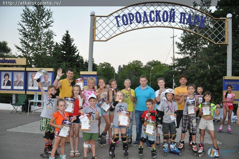 Впервые в Аткарске прошли соревнования по детскому роллер кроссу (ФОТО)