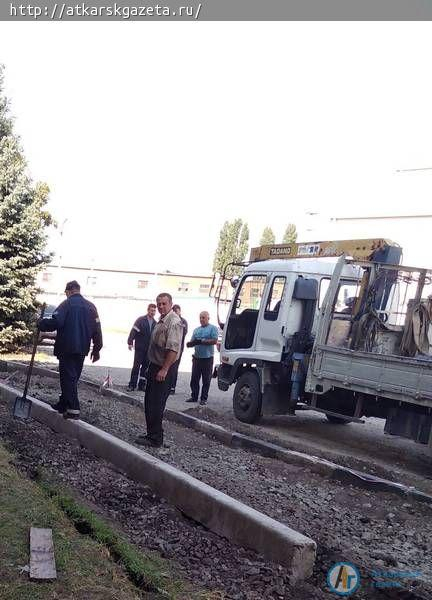 Завершается первый этап обустройства тротуара в залинейной части города