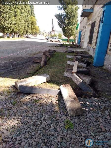 Завершается первый этап обустройства тротуара в залинейной части города