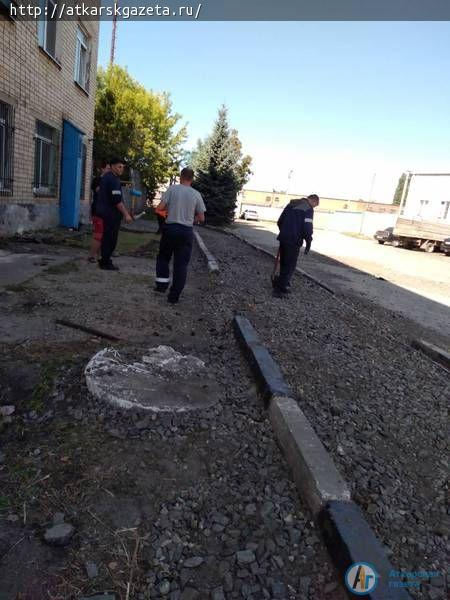 Завершается первый этап обустройства тротуара в залинейной части города