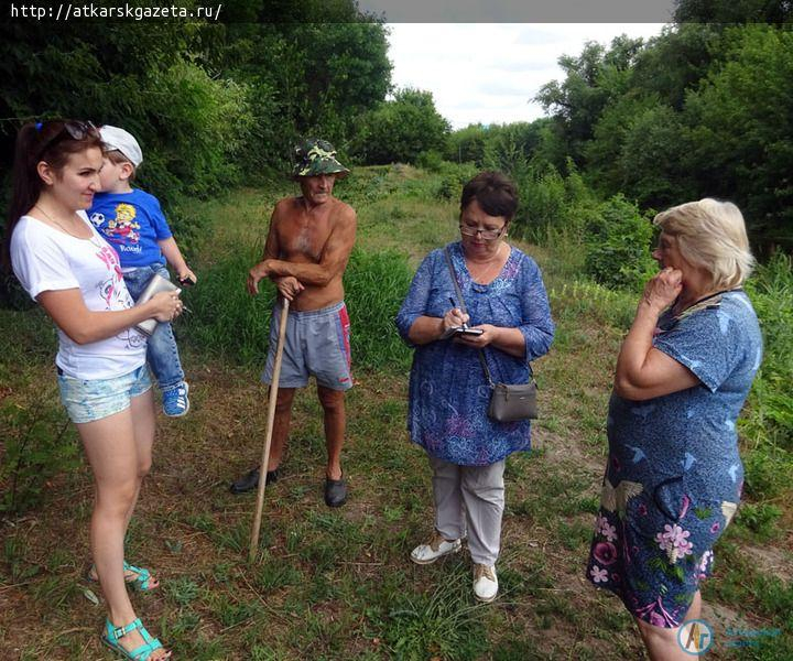 Жители улицы Набережной ответственно относятся к чистоте берегов Аткары